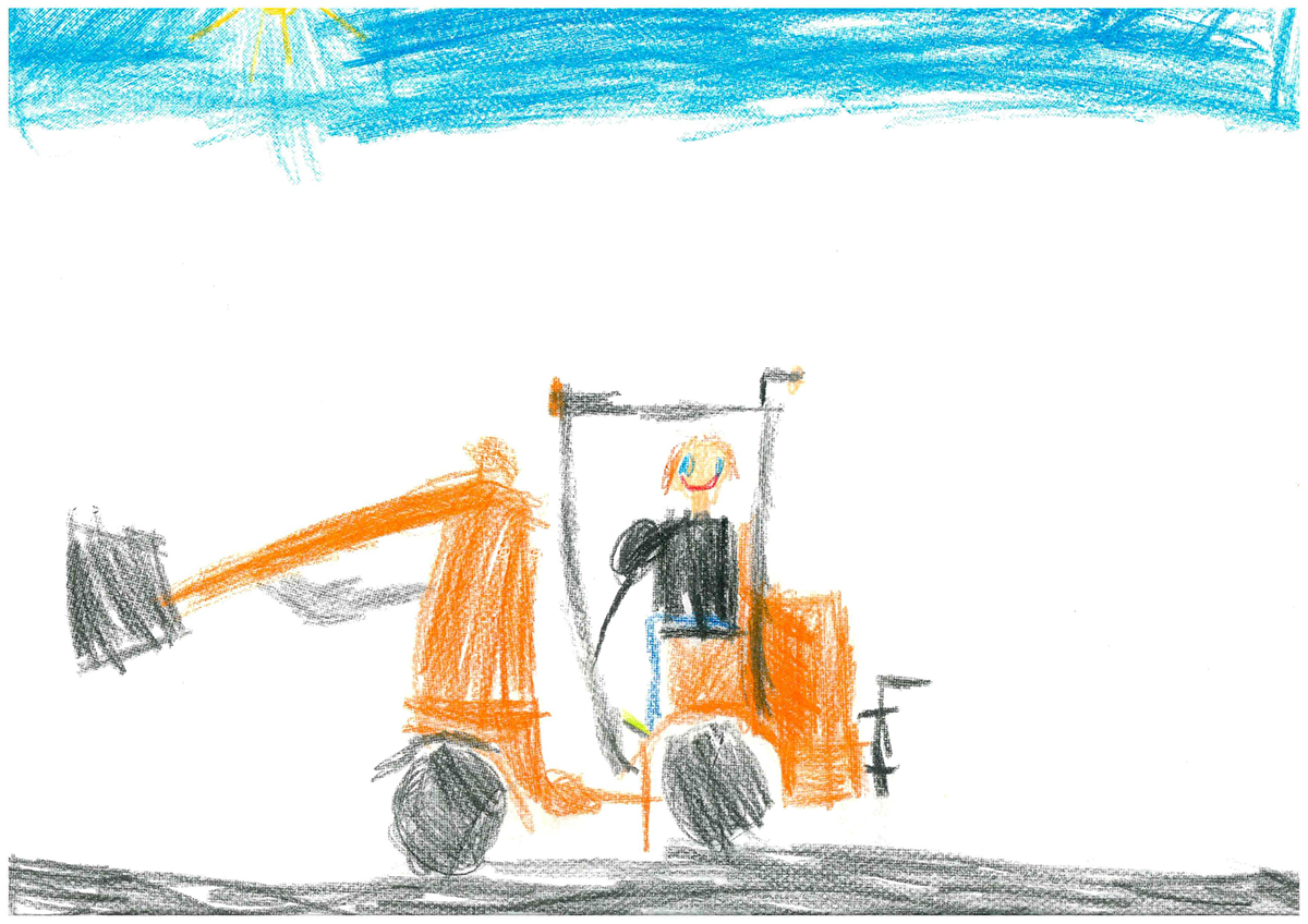 Kinderbildmotiv Traktor